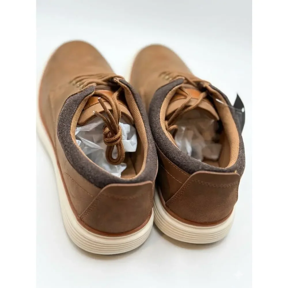 NEW! St. John's Bay Harrison Mens Round Closed Toe Oxford Shoes 10M Brown